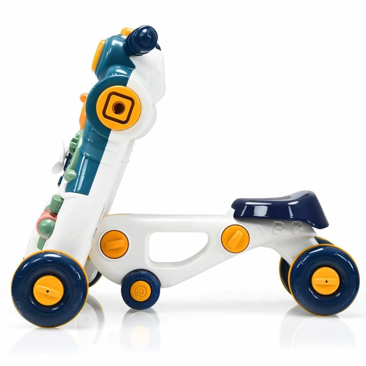 Interaktyvus Vaikiškas Vežimėlis 2in1 Stumiamos Mašinėlės Vaikams