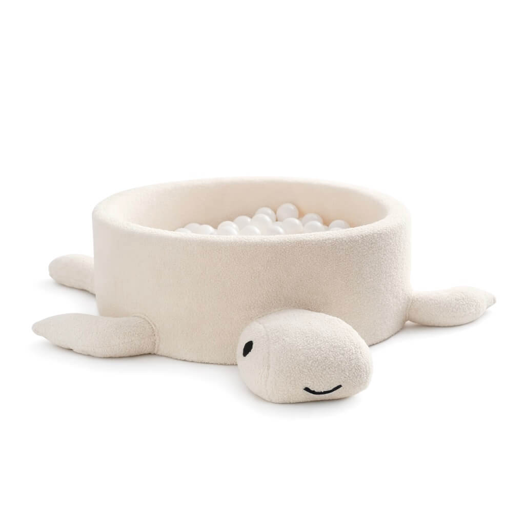 Kamuoliukų Baseinas Kūdikiams Shelly Boucle Vėžlys, 90 cm Kamuoliukų Baseinas Kreminė / Be kamuoliukų