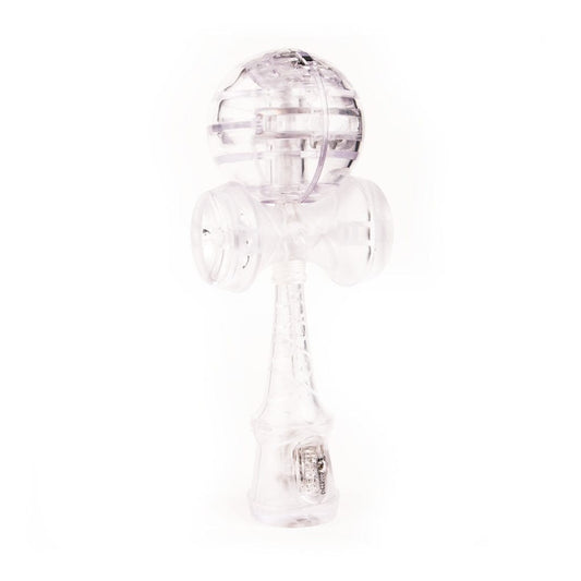 Kendama baltas, plastikinis su LED