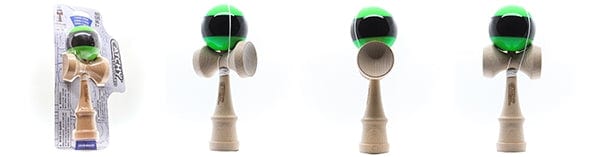 Kendama žaislas, medinis/žalias