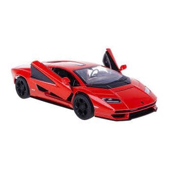 KiNSMART Žaislas Vaikams automobilis, Lamborghini Countach LPI 800-4, raudonas Žaislai Mašinėlės Ir Trasos