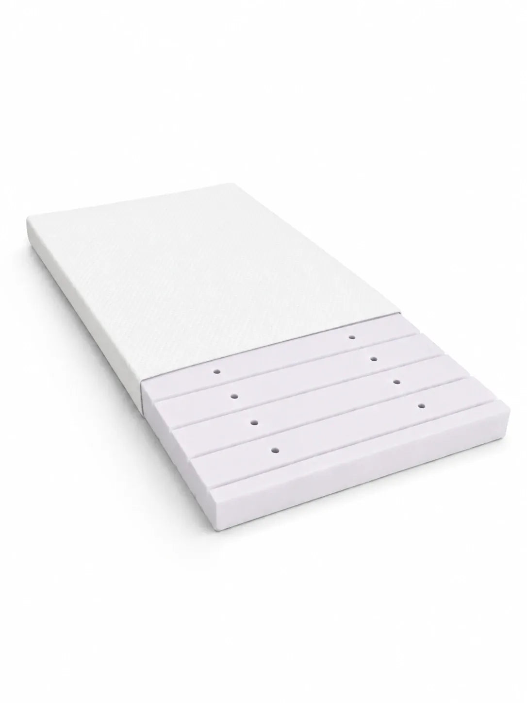 Kreminė Minkšta Bouclé Montessori Vaikiška Lova 70 × 140 cm Lovos Vienvietės
