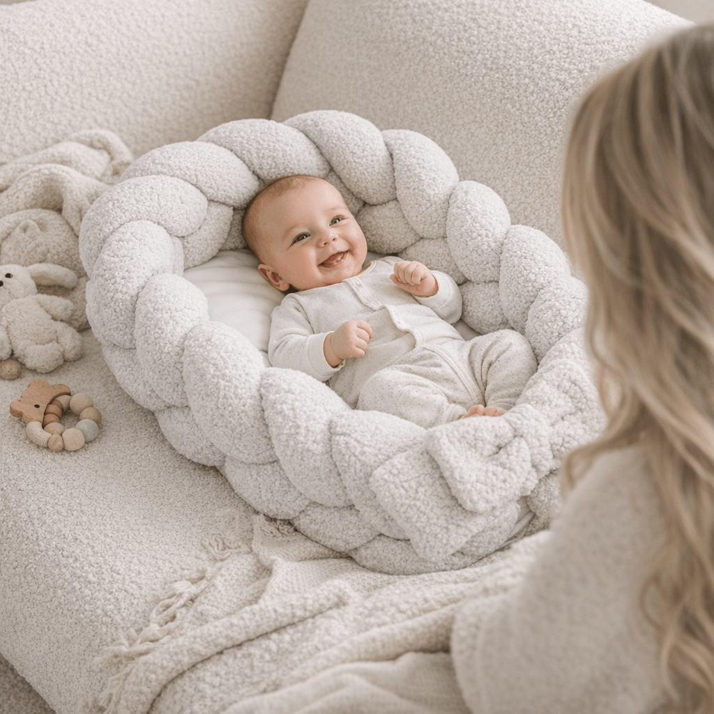 Kūdikio Lizdelis Kokonas Bearly – Pintas, Nuo Gimimo, 2 spalvos Lovytė Kūdikiui