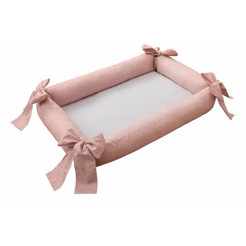 Kūdikio Pervystymo Lizdelis „Baby Nest“ 120 × 100 cm Lizdelis kūdikiui Rožinė pudros