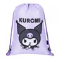 Kuprinė Su Kuromi Dizainu Ir Priedais Mokyklai, Violetinė 40x28x18 cm Kuprinė Rinkinys
