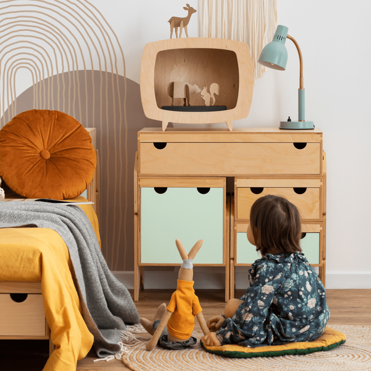 Kurk Baldus Pats, CapiBabi Little – Modulinė Komoda, Kėdutė Ar Suoliukas Komoda