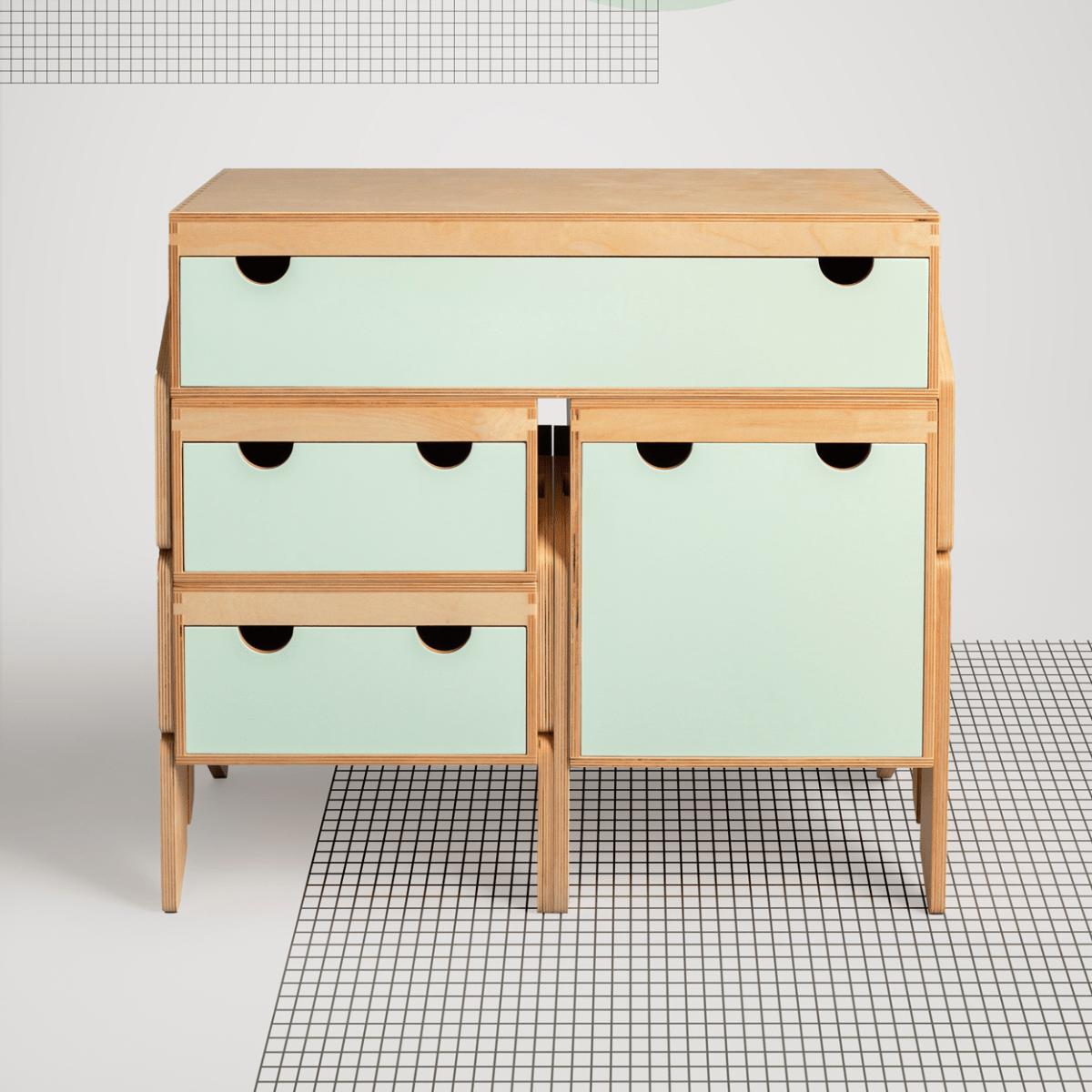 Kurk Baldus Pats, CapiBabi Little – Modulinė Komoda, Kėdutė Ar Suoliukas Komoda