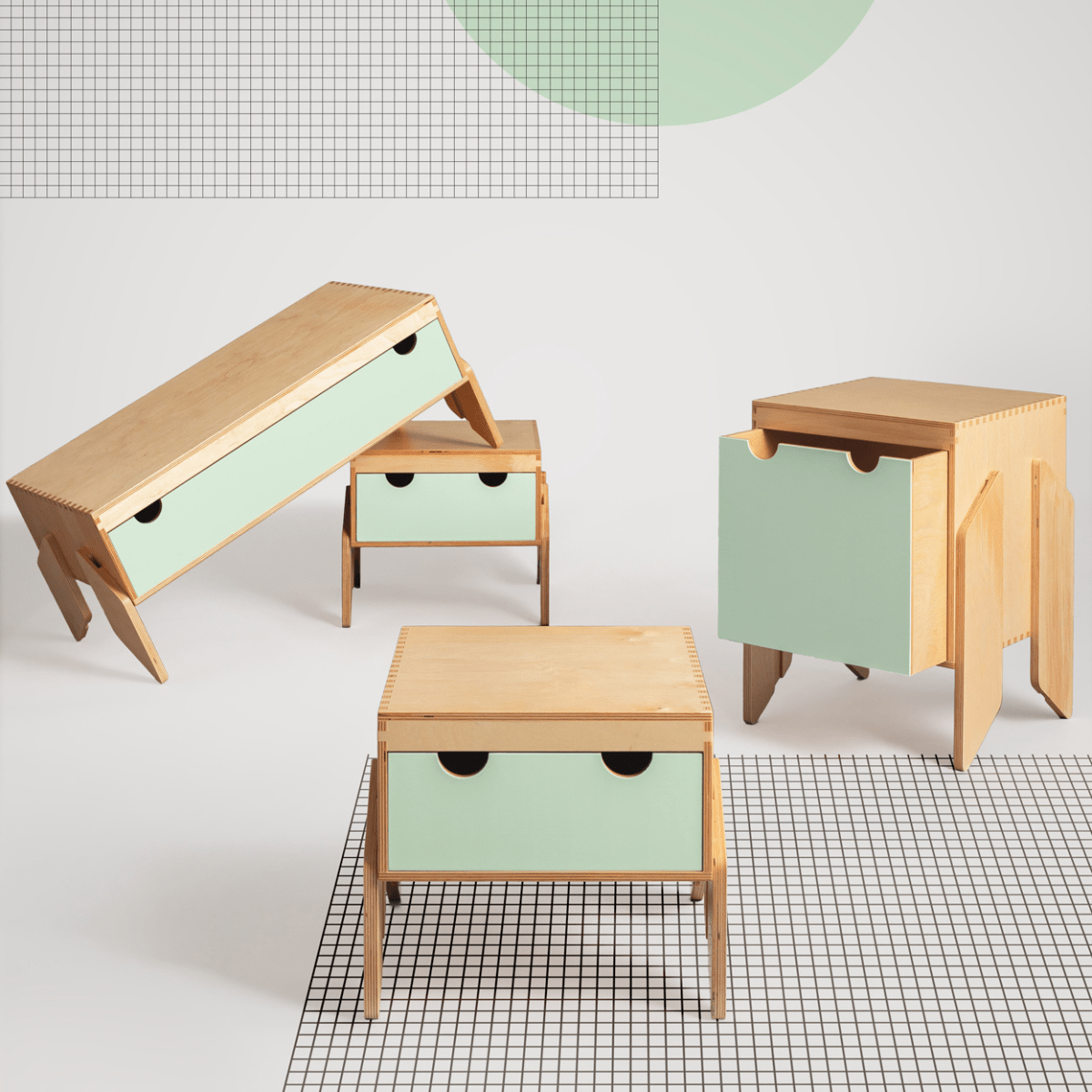 Kurk Baldus Pats, CapiBabi Little – Modulinė Komoda, Kėdutė Ar Suoliukas Komoda