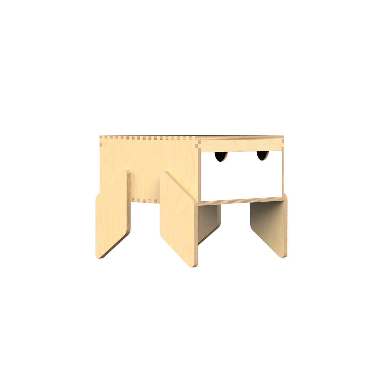 Kurk Baldus Pats, CapiBabi Little – Modulinė Komoda, Kėdutė Ar Suoliukas Komoda Balta