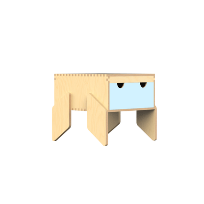 Kurk Baldus Pats, CapiBabi Little – Modulinė Komoda, Kėdutė Ar Suoliukas Komoda Mėlyna