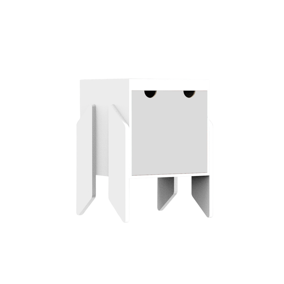 Kurk Baldus Pats, CapiBabi Midi – Modulinė Komoda, Kėdutė Ar Suoliukas, Balta Komoda Pilka