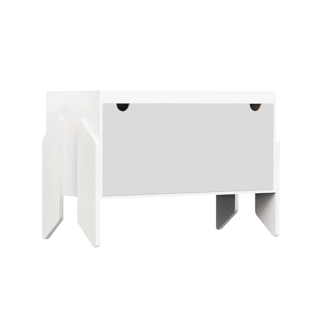 Kurk Baldus Pats, CapiBabi XL – Modulinė Komoda, Kėdutė Ar Suoliukas, Balta Komoda