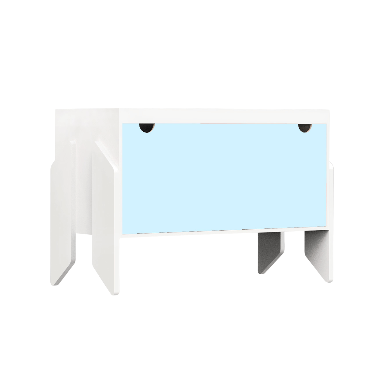 Kurk Baldus Pats, CapiBabi XL – Modulinė Komoda, Kėdutė Ar Suoliukas, Balta Komoda