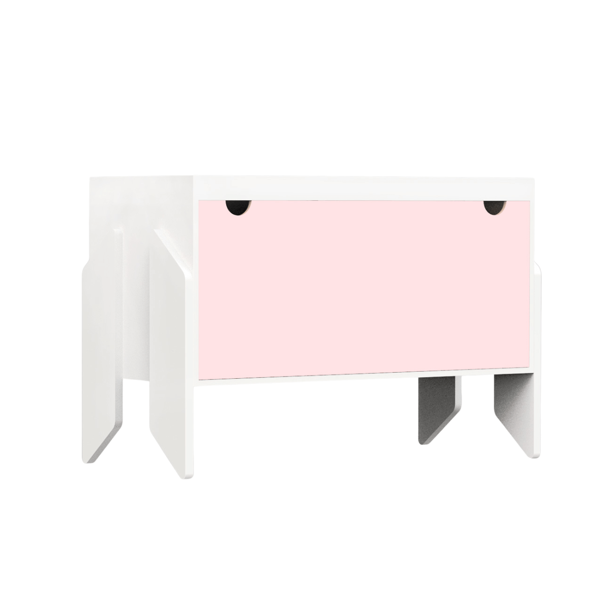 Kurk Baldus Pats, CapiBabi XL – Modulinė Komoda, Kėdutė Ar Suoliukas, Balta Komoda