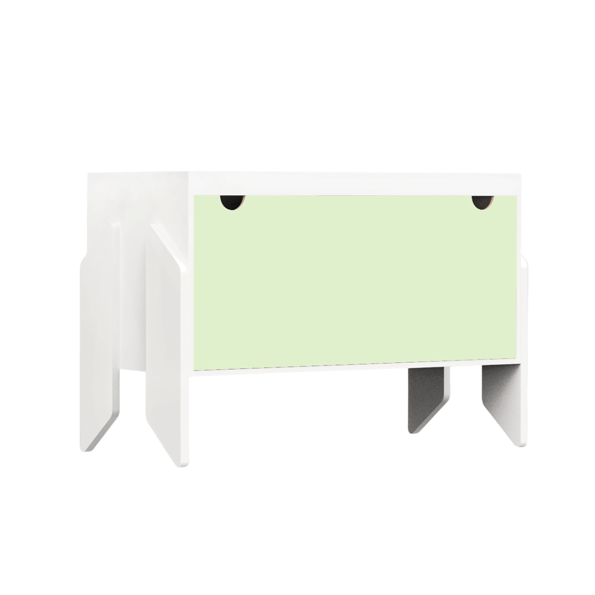 Kurk Baldus Pats, CapiBabi XL – Modulinė Komoda, Kėdutė Ar Suoliukas, Balta Komoda