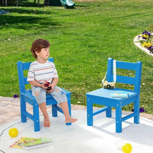 Labai Tvirtos 2 Vaikiškos Kėdutės Tinka Ir Lauke Mėlynos 34 x 33 x 57 cm 1198 Staliukai Kėdutės
