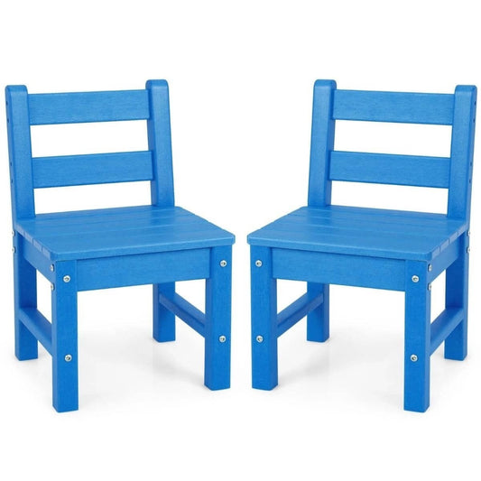 Labai Tvirtos 2 Vaikiškos Kėdutės Tinka Ir Lauke Mėlynos 34 x 33 x 57 cm Staliukai Kėdutės