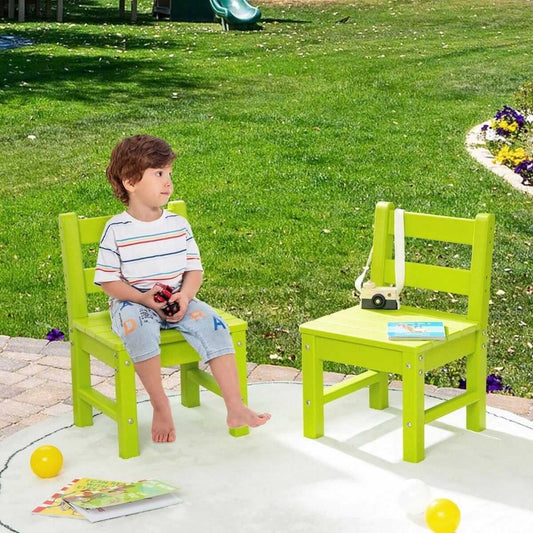 Labai Tvirtos 2 Vaikiškos Kėdutės Tinka Ir Lauke Žalios 34 x 33 x 57 cm 1195 Staliukai Kėdutės