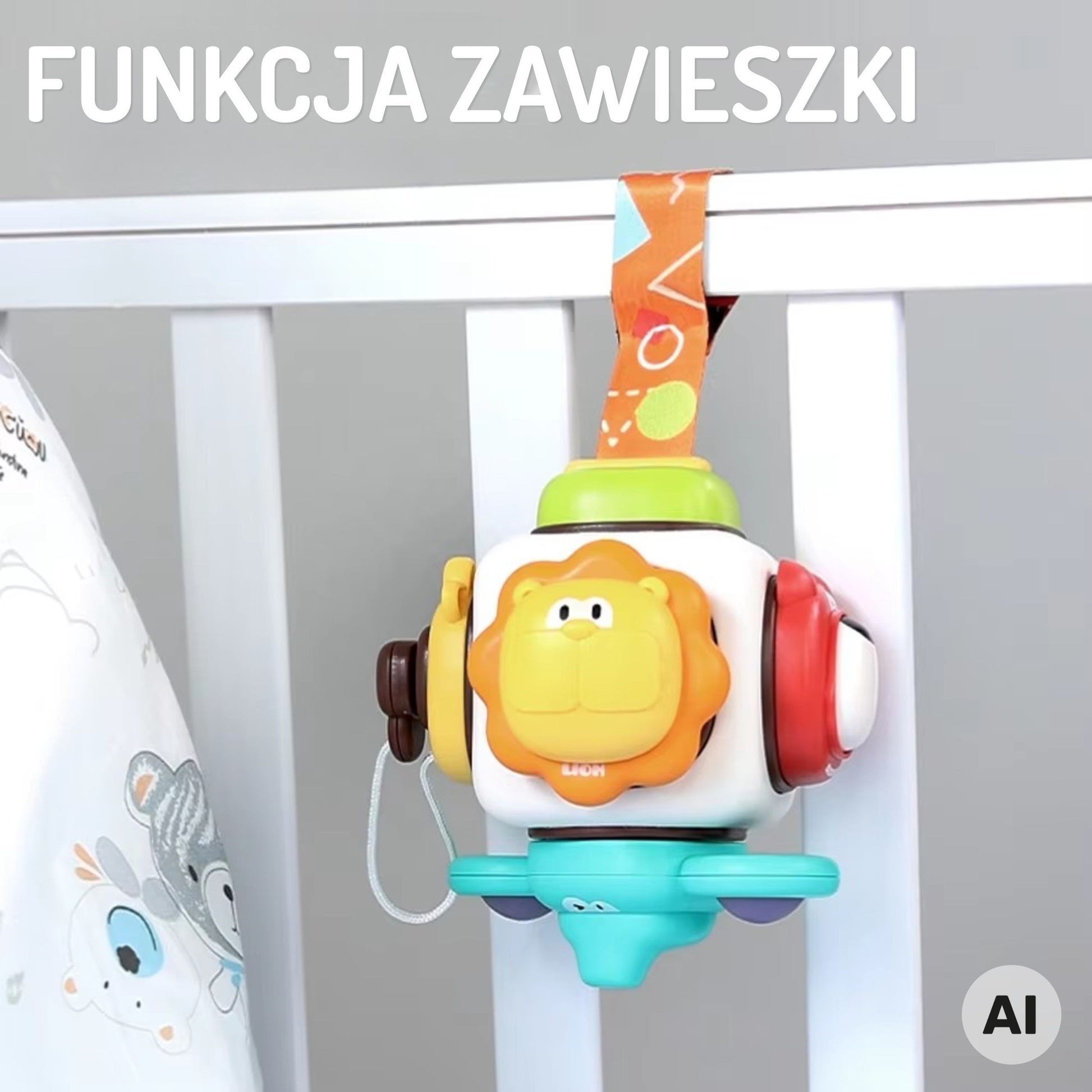 Woopie Baby Sensorinis Veiklos Kubas 6in1 Su Gyvūnais