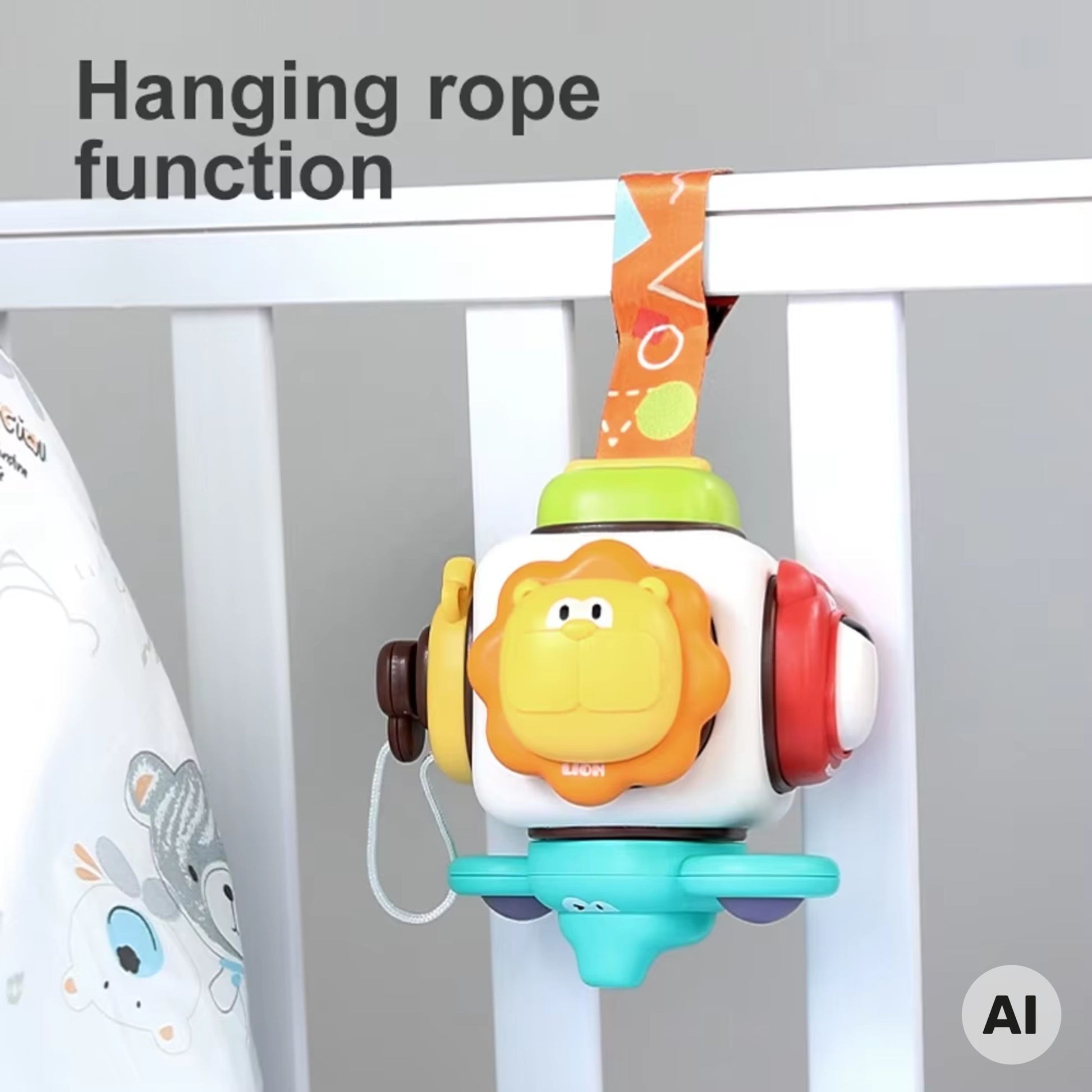 Woopie Baby Sensorinis Veiklos Kubas 6in1 Su Gyvūnais