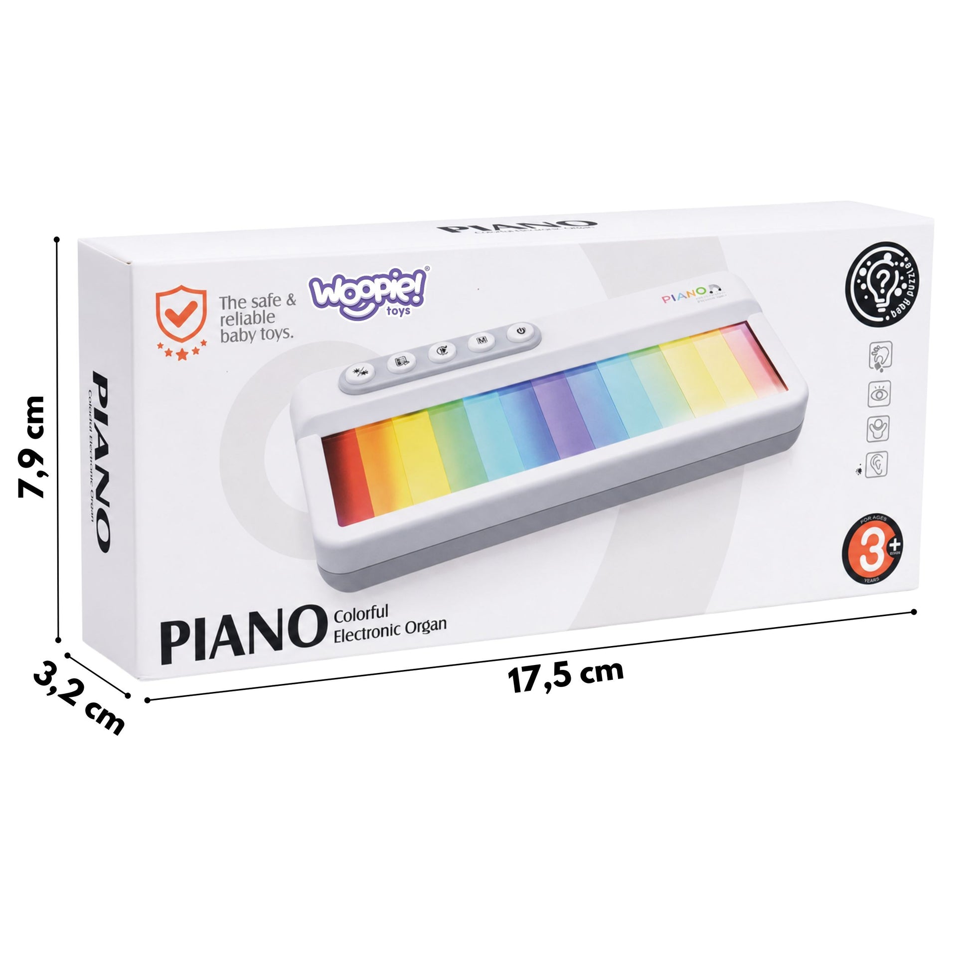 Woopie Lietimui Jautrus Pianinas Su Šviesomis Ir Melodijomis
