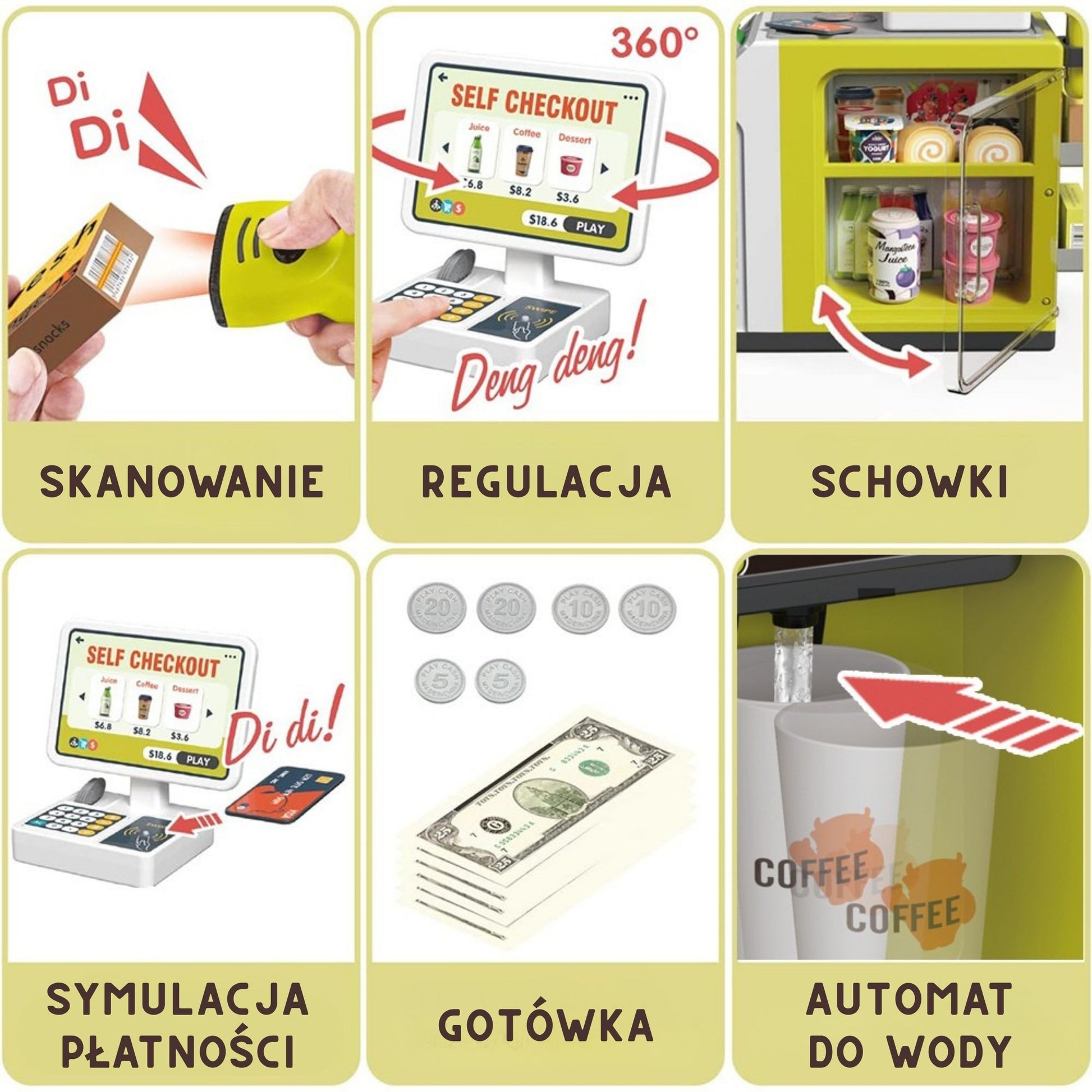 Woopie Savitarnos Parduotuvės Ir Kavinės Žaidimų Rinkinys