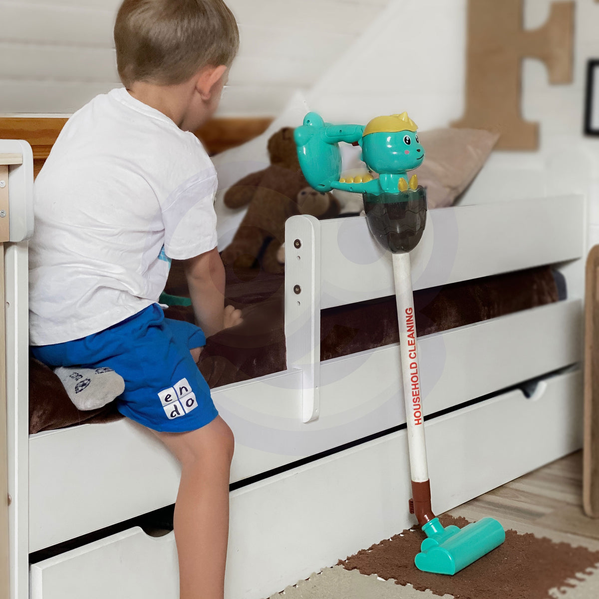 Woopie žaislinis dulkių siurblys „Dino“ 3in1 – nuotrauka 2