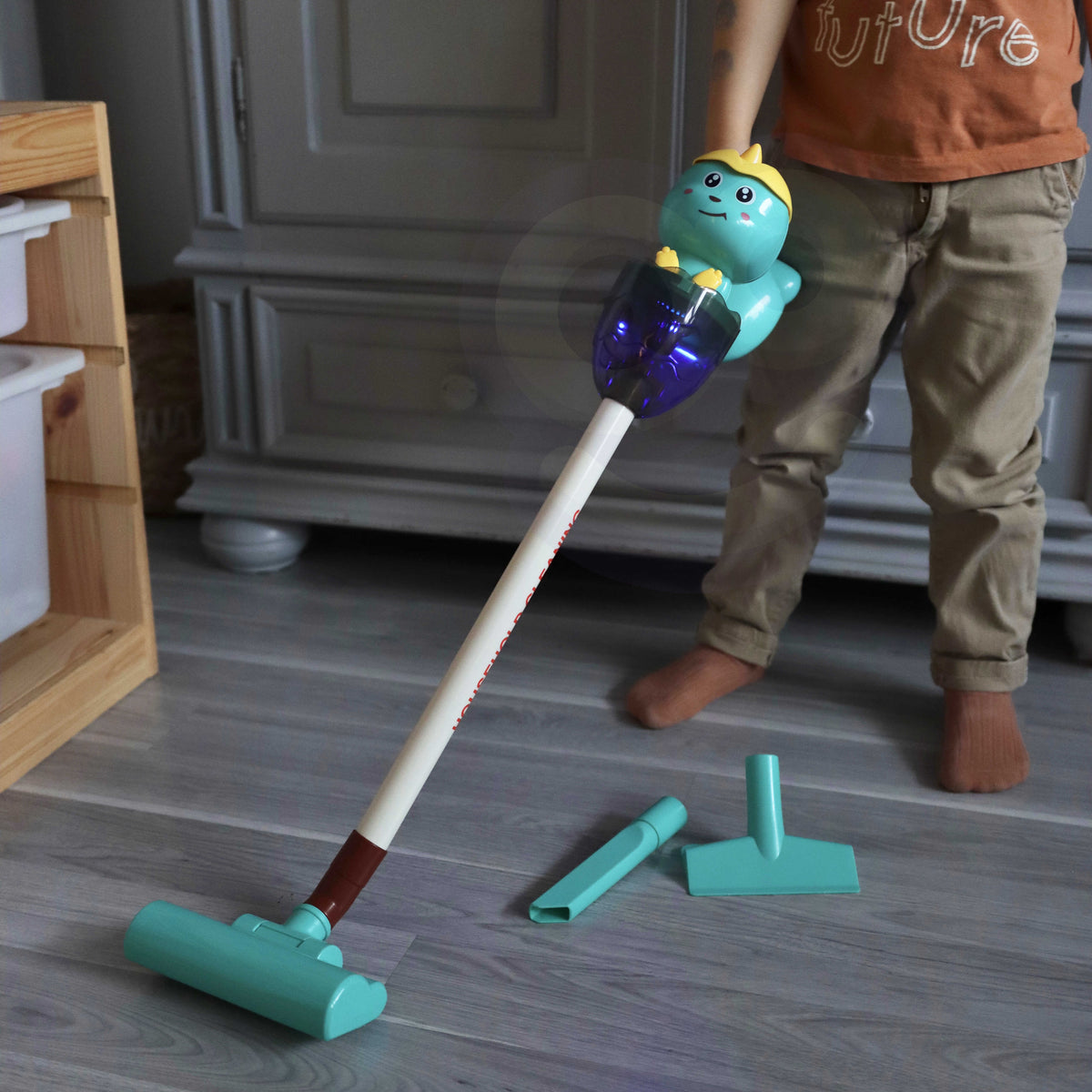 Woopie žaislinis dulkių siurblys „Dino“ 3in1 – nuotrauka 4
