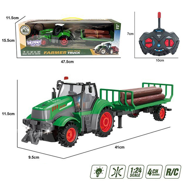 Woopie RC Traktorius Su Priekaba 1:24