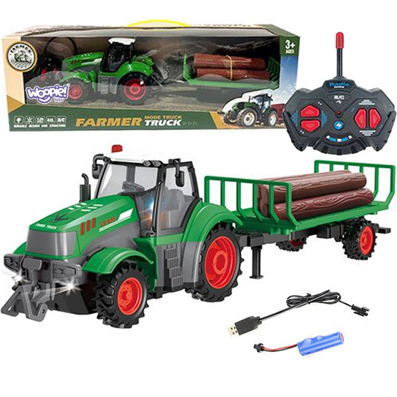Woopie RC Traktorius Su Priekaba 1:24