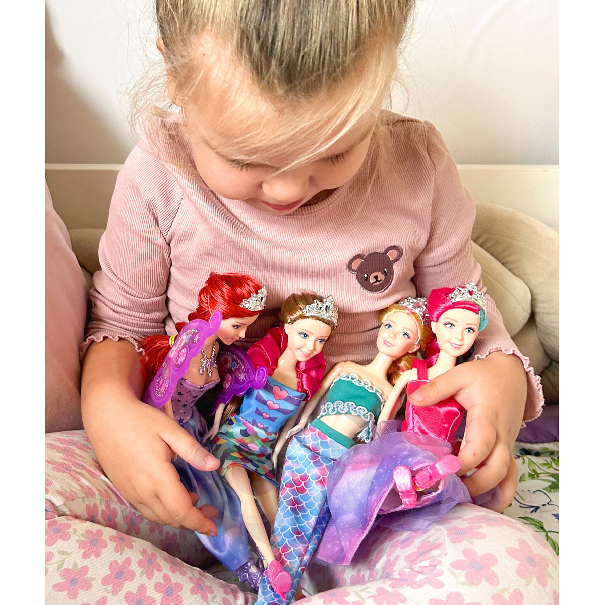 Woopie 4 Stebuklingų Princesių Lėlių Rinkinys su Priedais – 3 nuotrauka