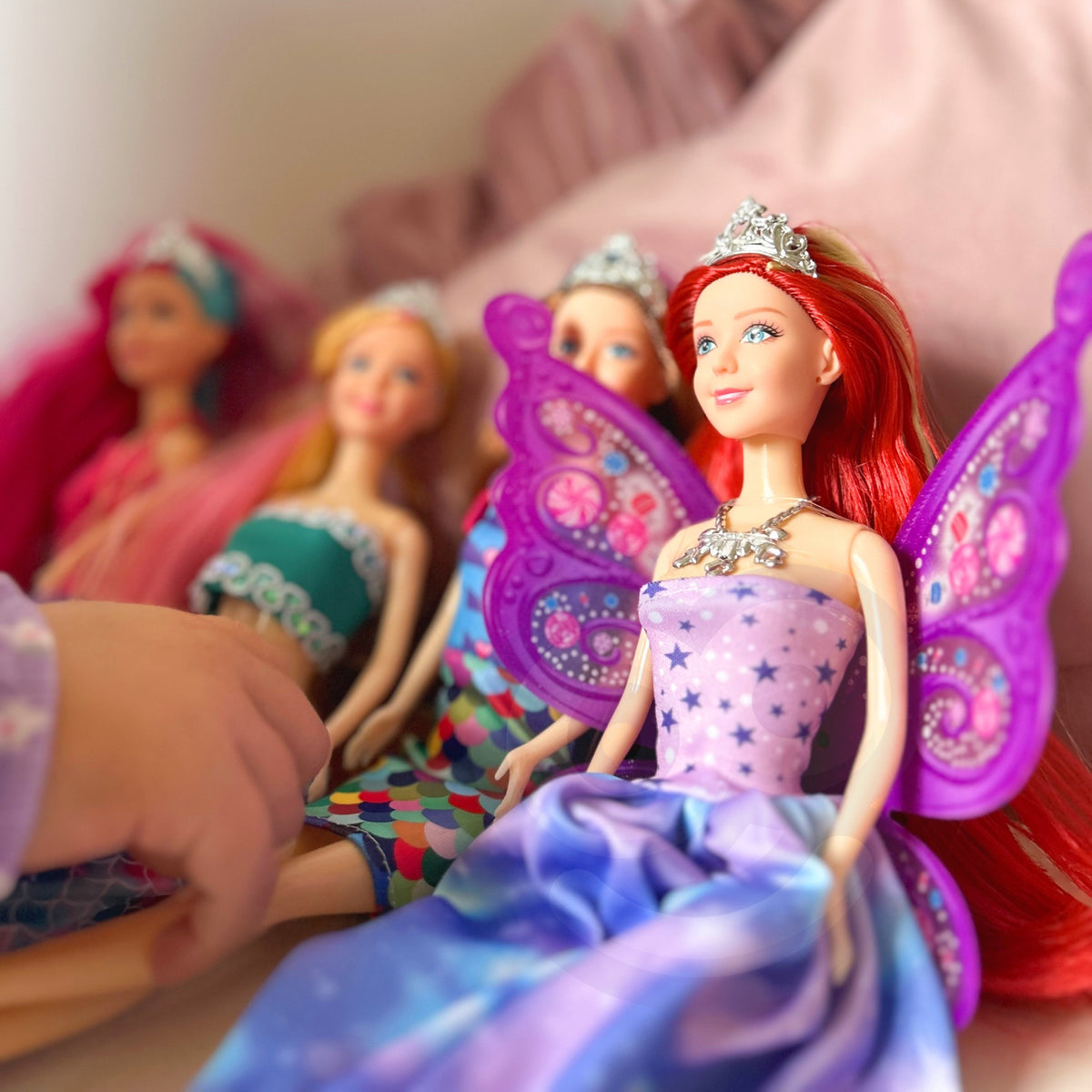 Woopie 4 Stebuklingų Princesių Lėlių Rinkinys su Priedais – 5 nuotrauka