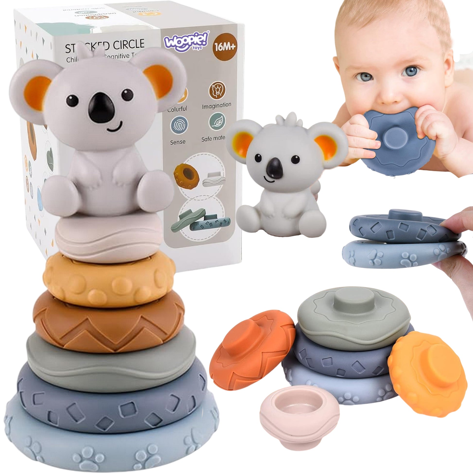 Woopie Baby Koala Piramidė-Kramtukas 2in1