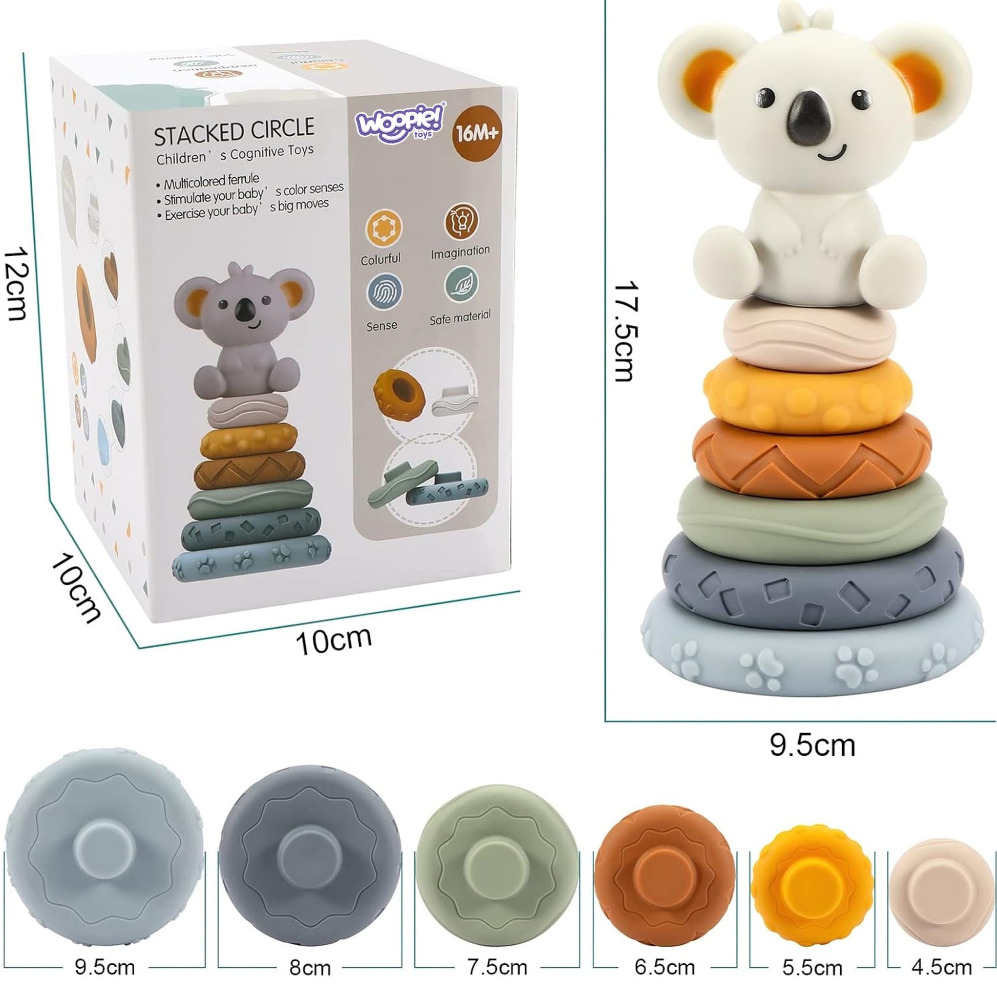 Woopie Baby Koala Piramidė-Kramtukas 2in1