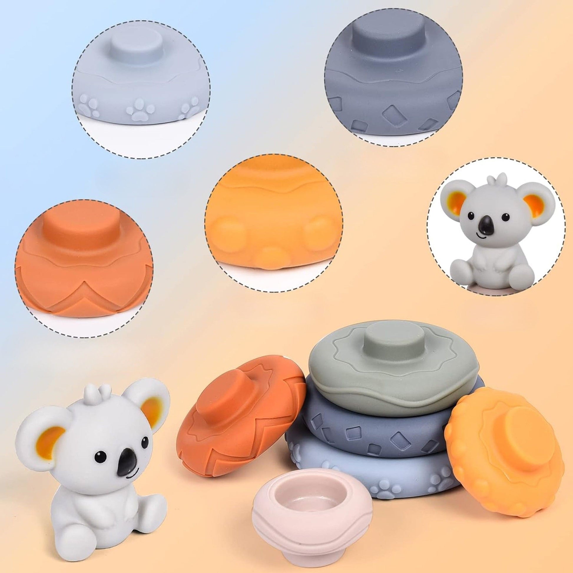 Woopie Baby Koala Piramidė-Kramtukas 2in1