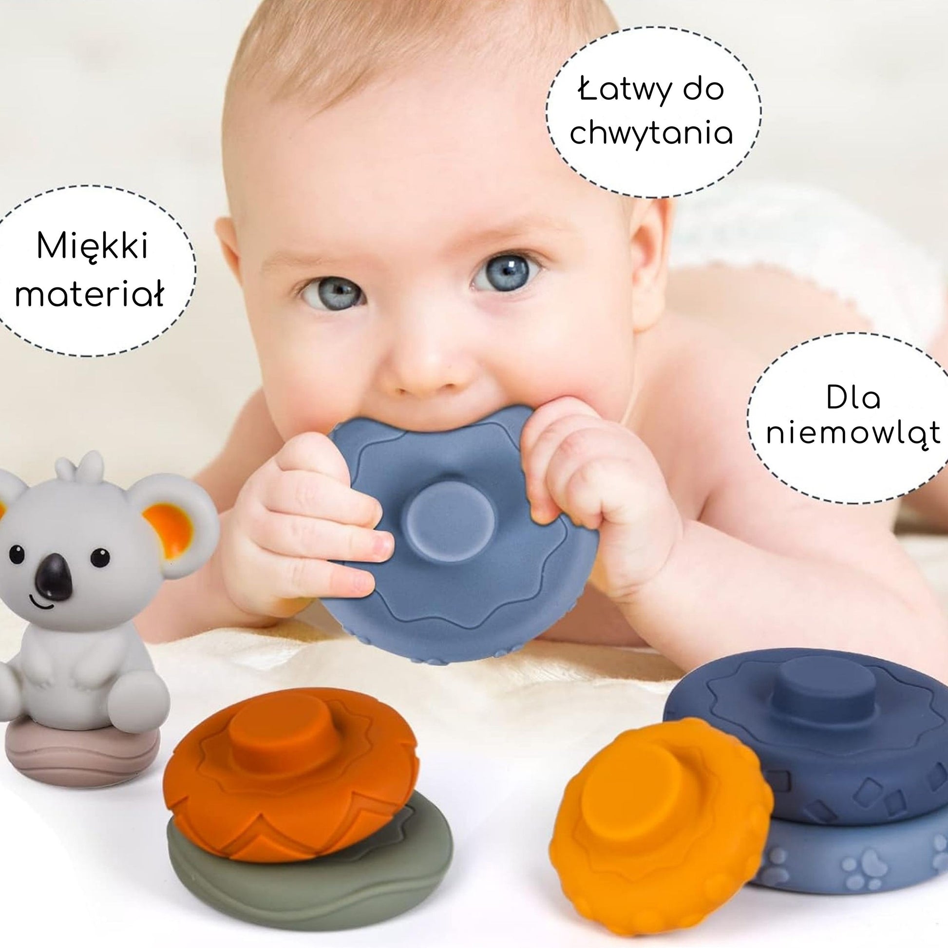 Woopie Baby Koala Piramidė-Kramtukas 2in1