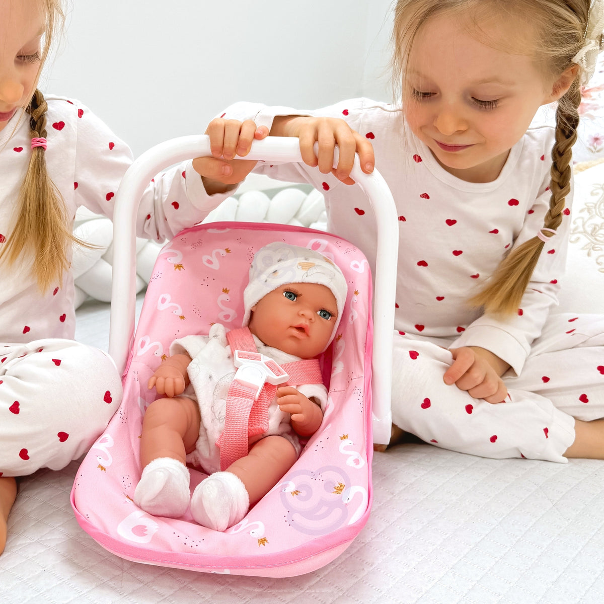 Woopie Royal Lėlė Kūdikis su Rožine Nešykle, 30,5 cm – 2 nuotrauka