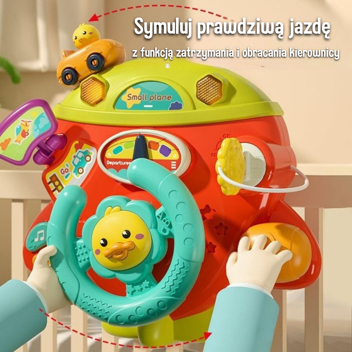 Woopie Baby interaktyvus lėktuvo vairas vežimėliui – 2