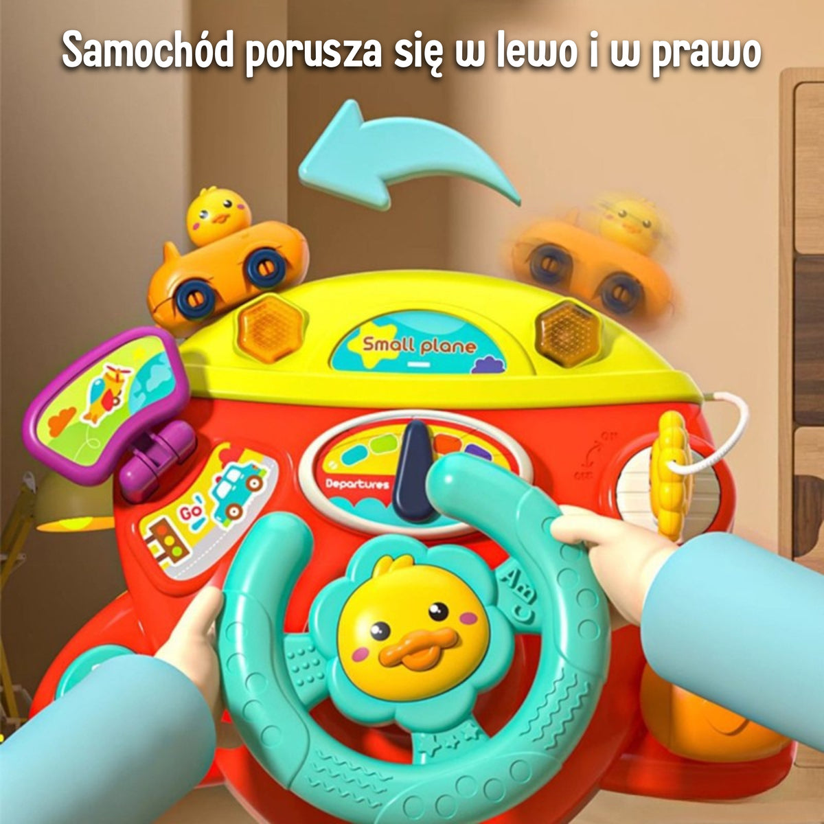 Woopie Baby interaktyvus lėktuvo vairas vežimėliui – 3
