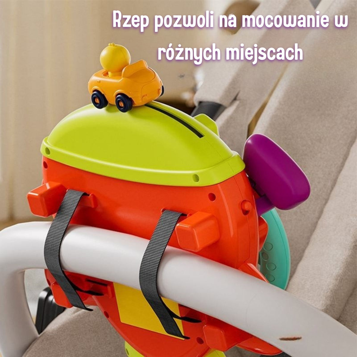 Woopie Baby interaktyvus lėktuvo vairas vežimėliui – 4