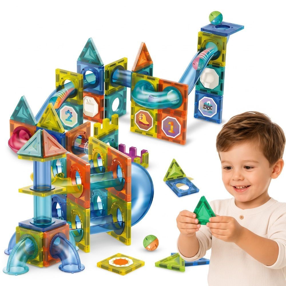 Woopie Magnetinis Kamuoliukų Takas 3D, 42 Dalys