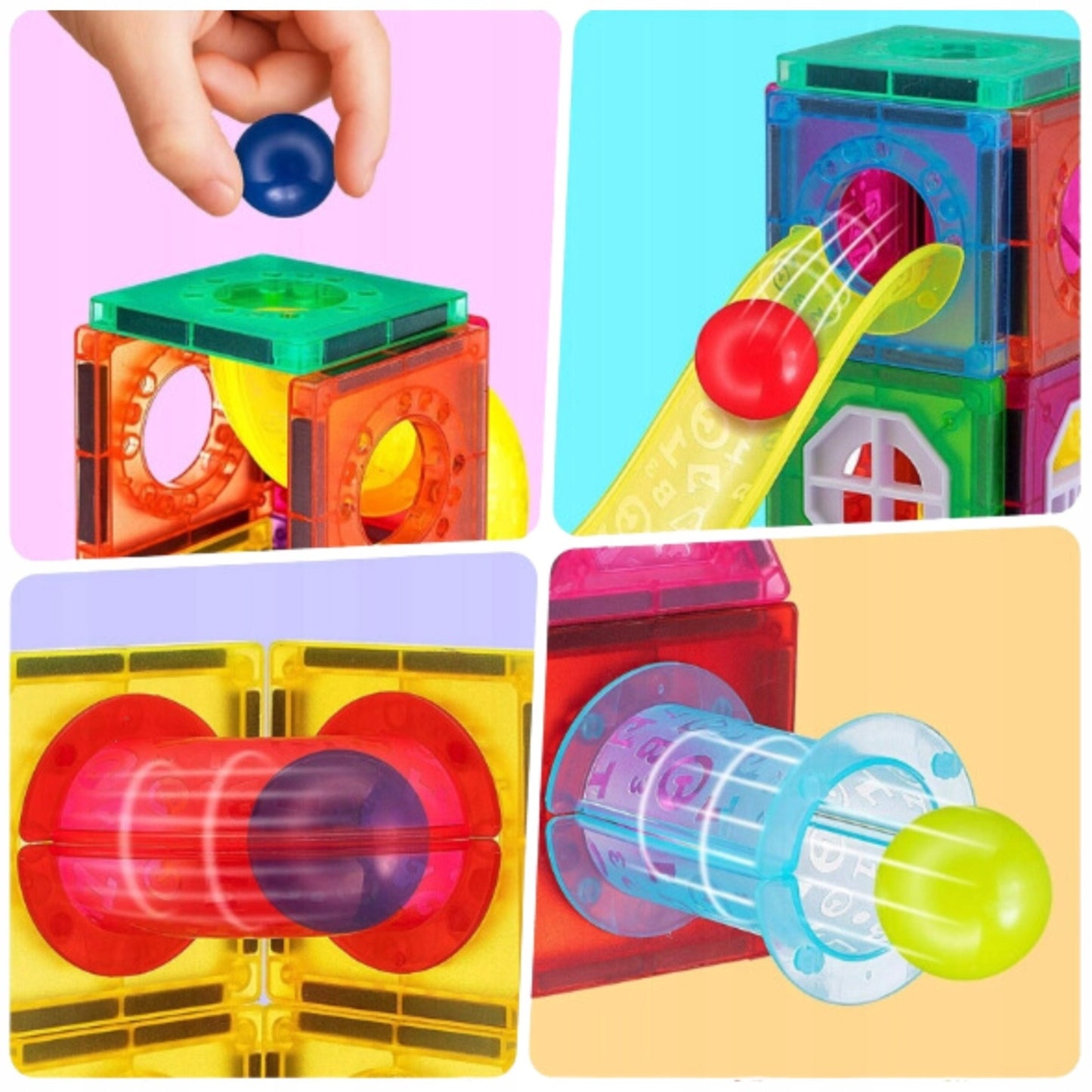 Woopie Magnetinis Kamuoliukų Takas 3D, 42 Dalys