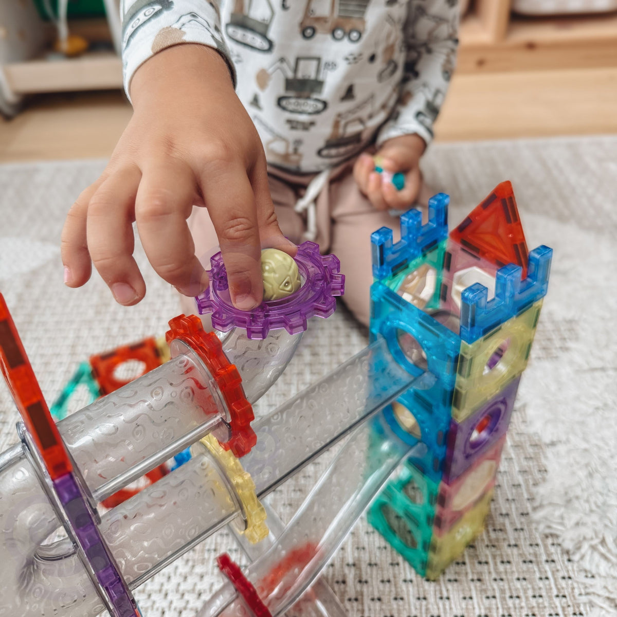 Woopie magnetinė 3D kamuoliukų trasa, 126 dalys – 4