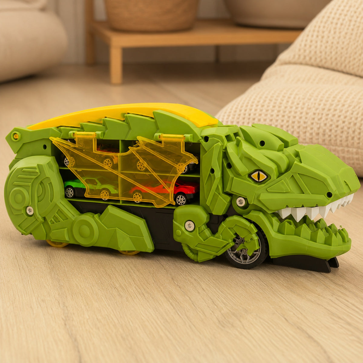 Woopie dinozauro sunkvežimis ir automobilių trasa, 13 dalių – 2