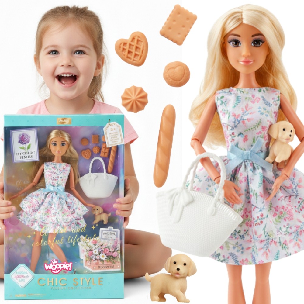 Woopie Royal Lėlė Lily su Šuniuku ir Pikniko Priedais – 1 nuotrauka