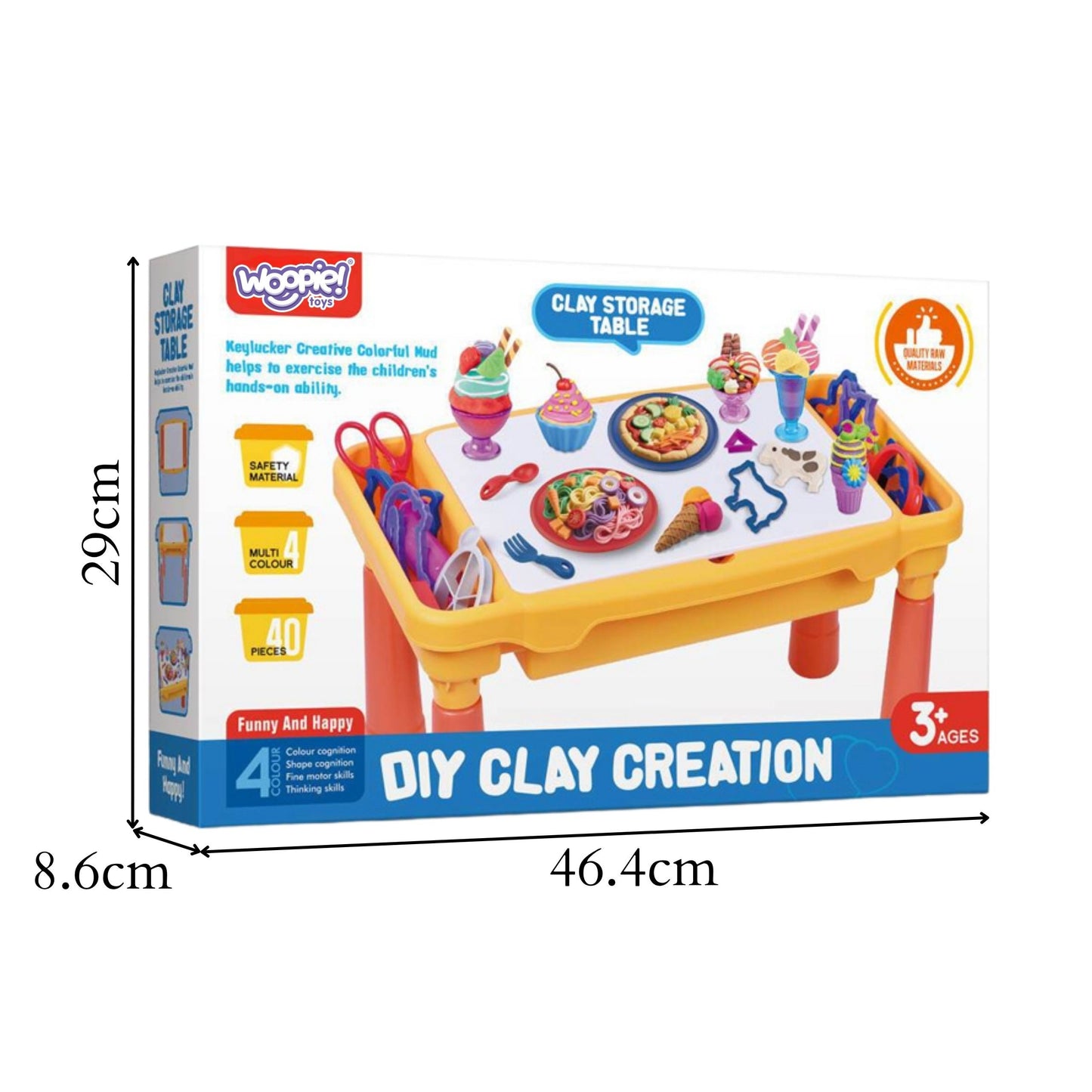 Woopie Kūrybinis Plastilino Staliukas, 40 Dalių