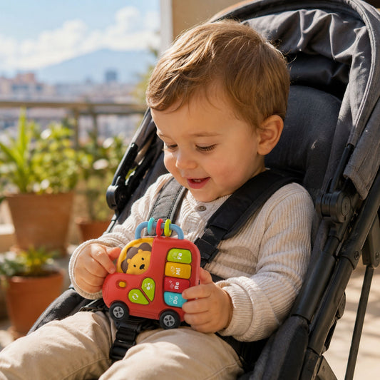 Woopie Baby muzikinis pianinas „Liūto autobusas“ – nuotrauka 2