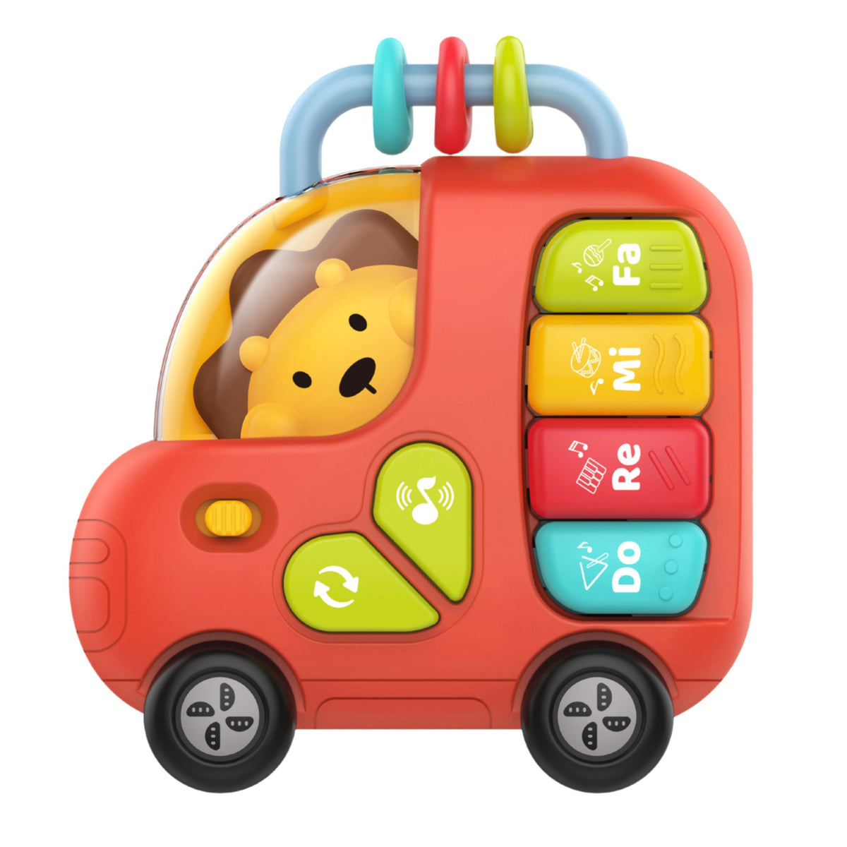 Woopie Baby muzikinis pianinas „Liūto autobusas“ – nuotrauka 4
