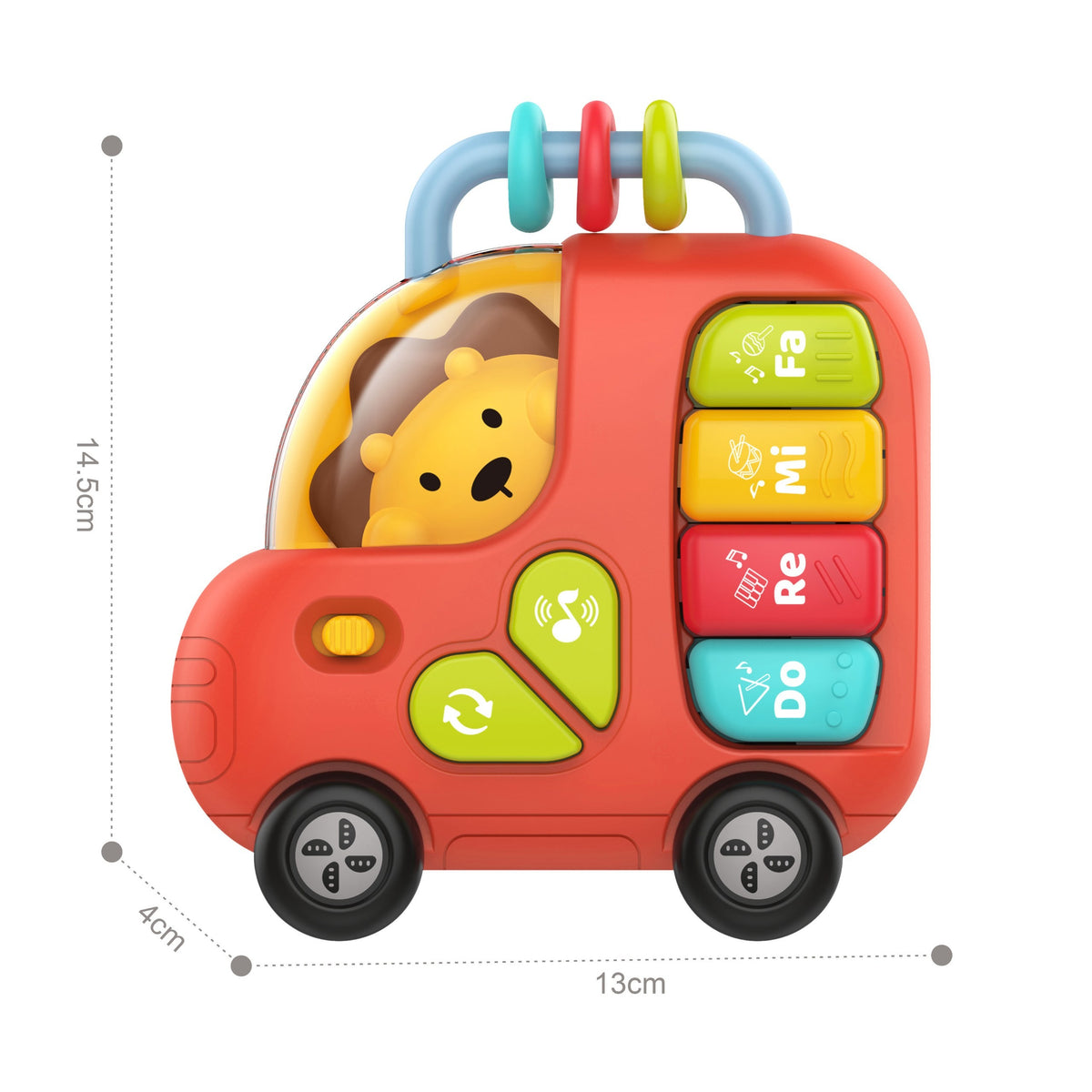 Woopie Baby muzikinis pianinas „Liūto autobusas“ – nuotrauka 5
