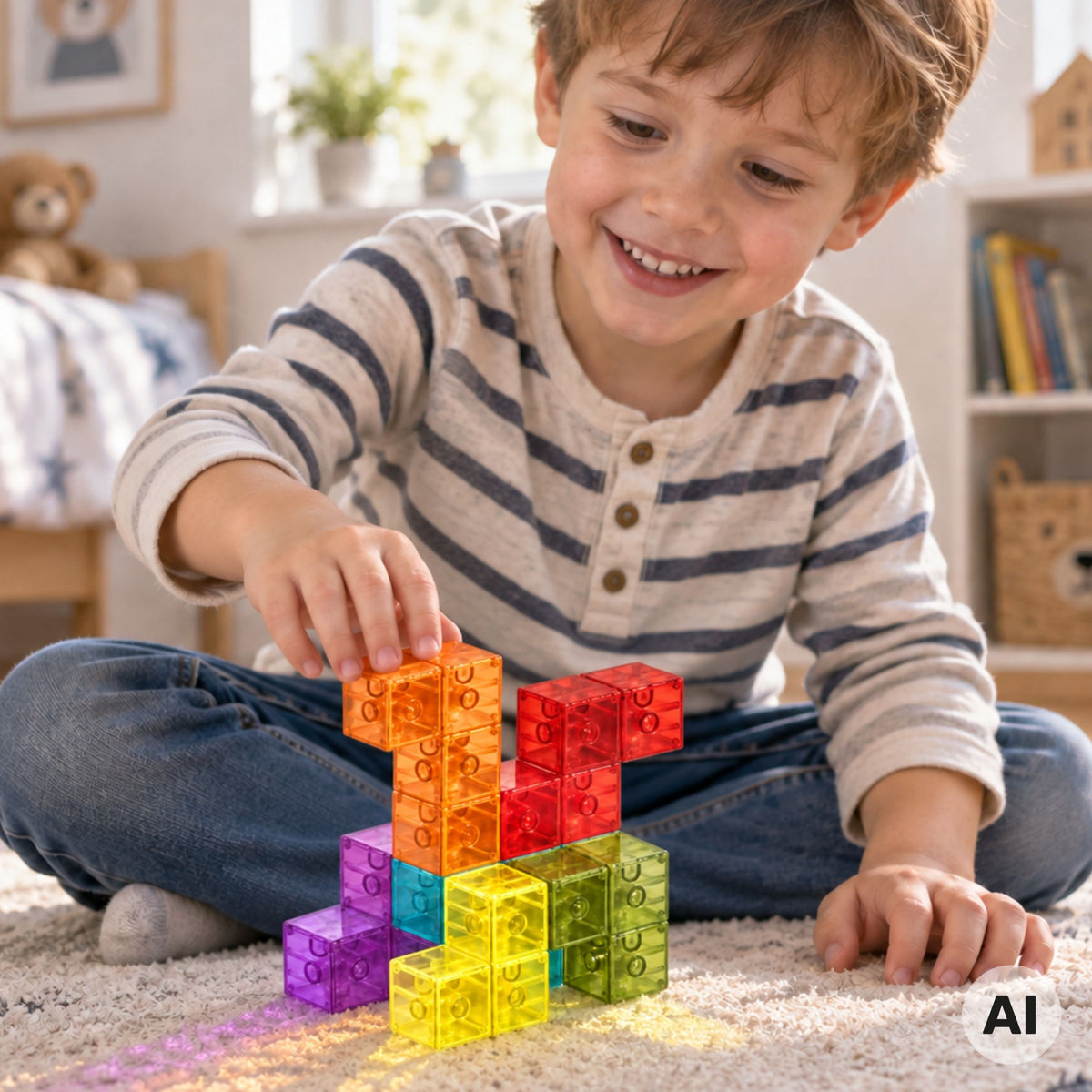Woopie magnetinė 3D „Tetris“ dėlionė – 2